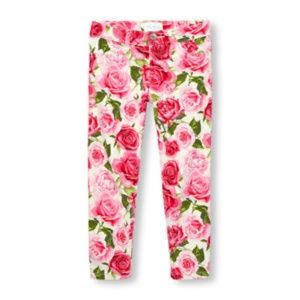 4T Floral jeans